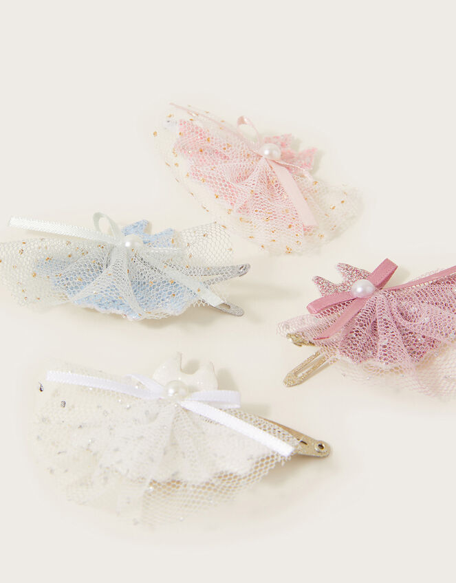 Ballerina Dress Hair Clips 4 Pack, , large