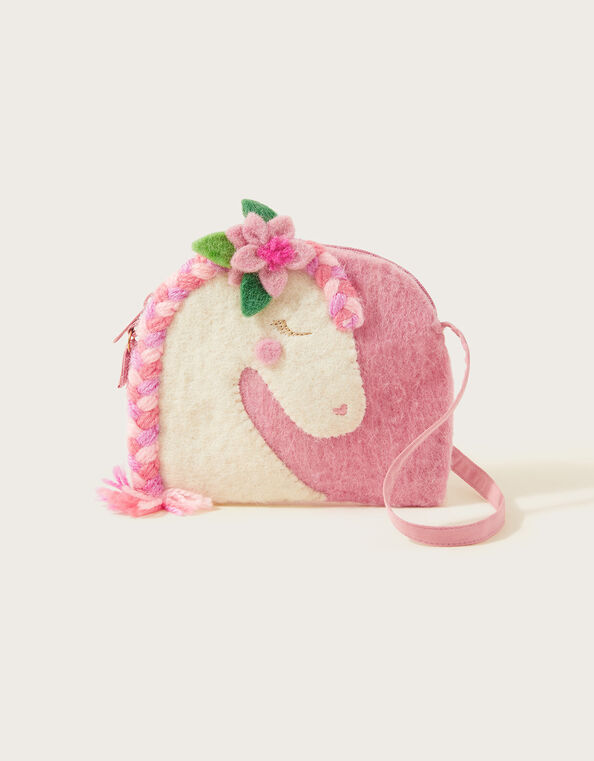 Handmade Felt Unicorn Bag, , large