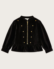 Land of Wonder Velvet Jacket , Black (BLACK), large