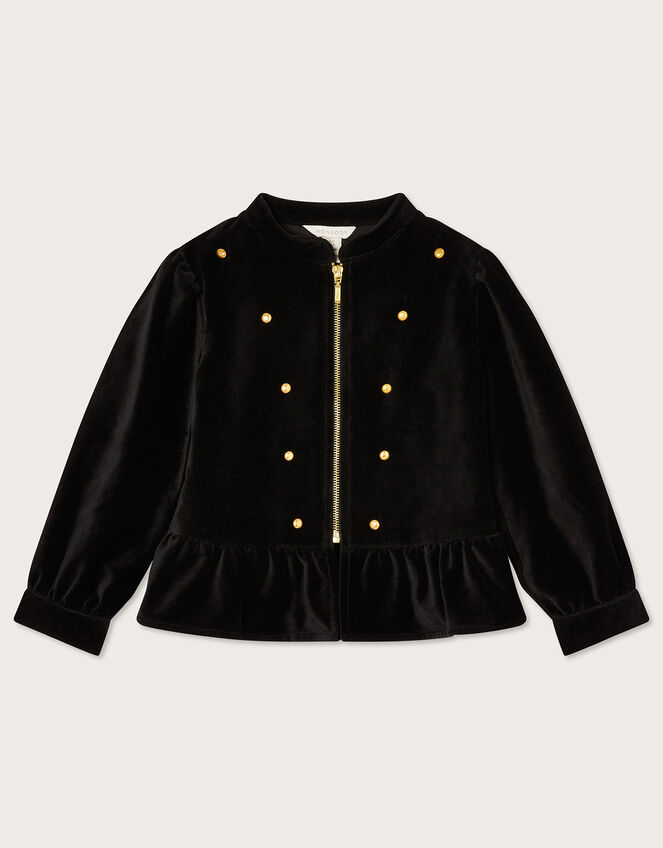 Land of Wonder Velvet Jacket , Black (BLACK), large