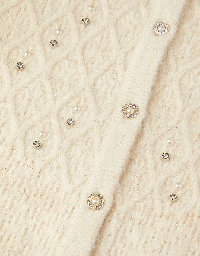 Gem Cardigan, Ivory (IVORY), large