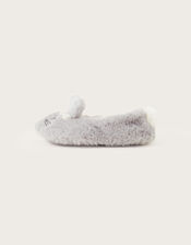 Bitsy Pearl Bunny Slippers, Grey (GREY), large