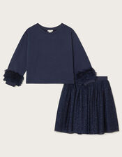 Sigrid Jumper and Skirt Set, Blue (NAVY), large