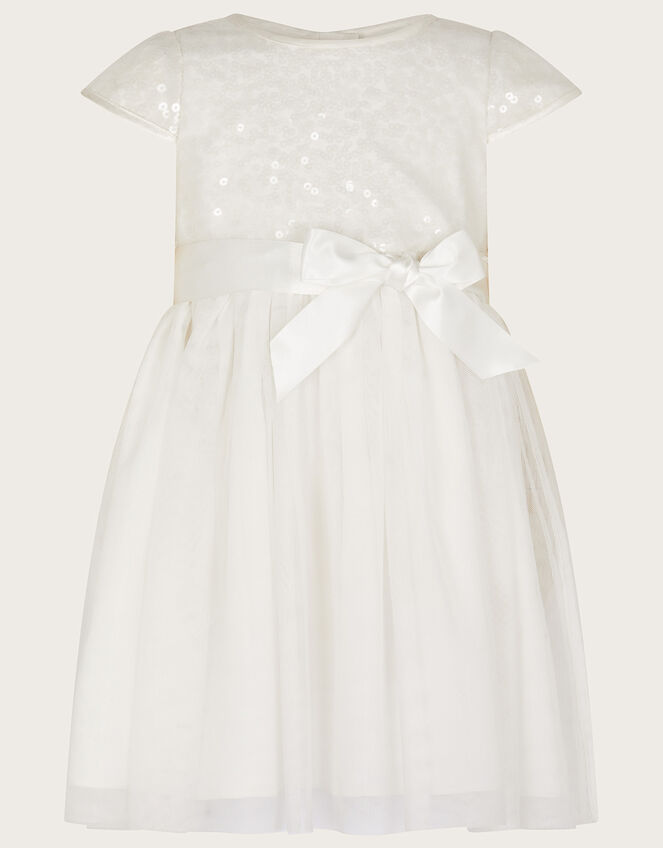 Baby Truth Sequin Dress, Ivory (IVORY), large