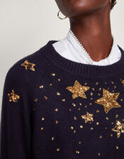 Serenity Star Jumper, Blue (MIDNIGHT), large