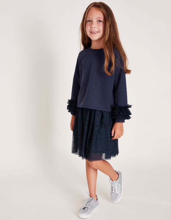 Sigrid Sweater and Skirt Set, Blue (NAVY), large