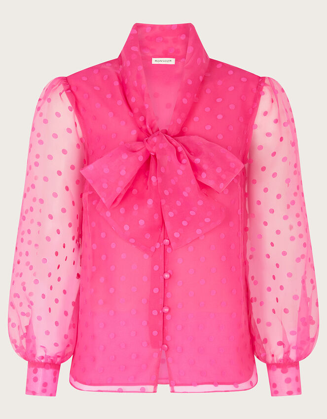 Rosa Spot Blouse, Pink (PINK), large