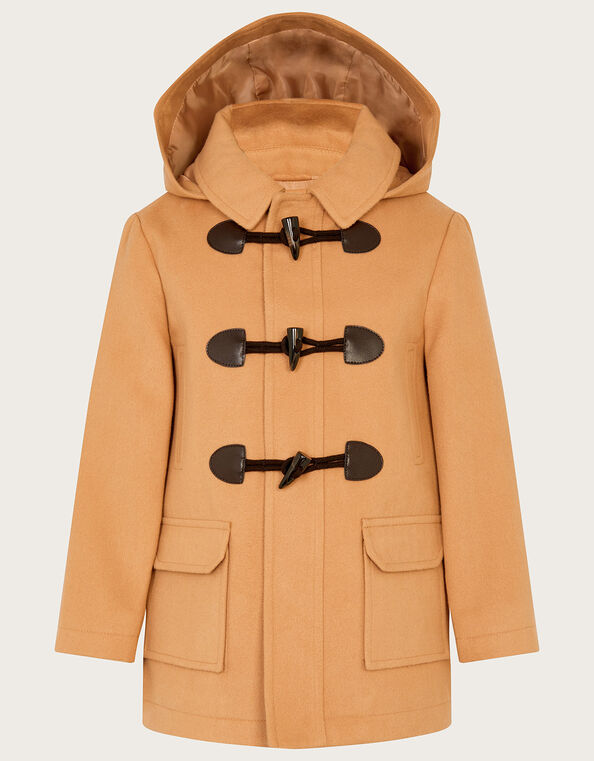 Hooded Duffle Coat, Camel (CAMEL), large