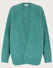 Ola Oversized Cardigan, Teal (TEAL), large