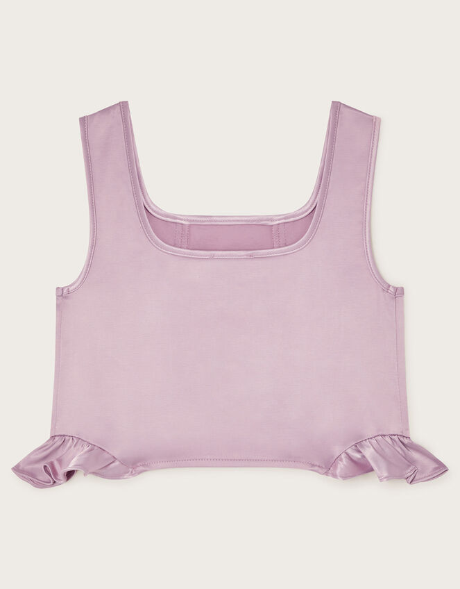 Serene Sleeveless Satin Top, Purple (LILAC), large