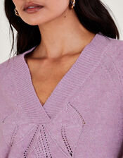 Pointelle Jumper, Purple (PURPLE), large