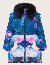 Ulla Unicorn Print Coat, Multi (MULTI), large