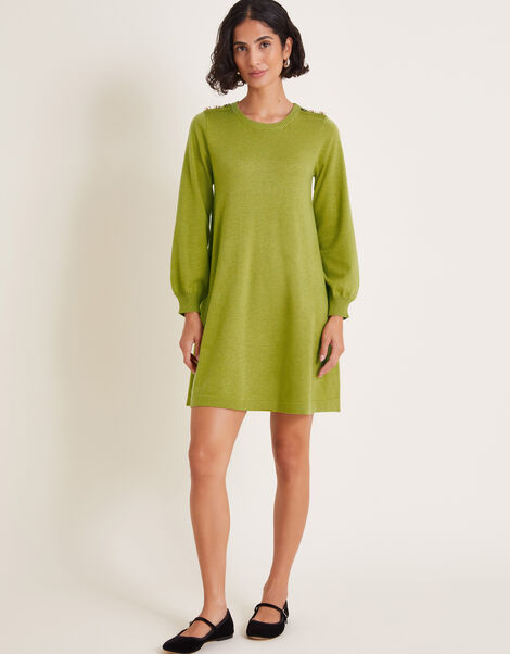 Susie Swing Dress, Green (OLIVE), large