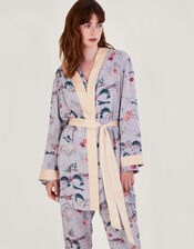 Bianca Print Robe, Purple (LILAC), large