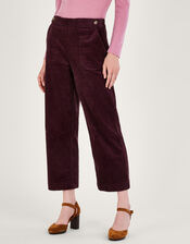 Harper Cord Trousers, Purple (PLUM), large