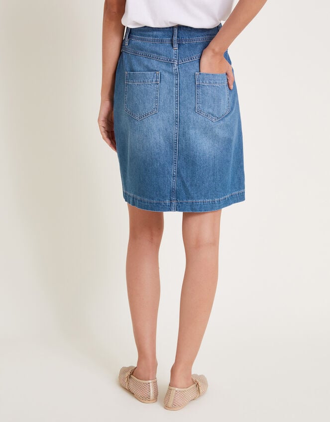 Anisa Denim Mini Skirt, Blue (DENIM BLUE), large