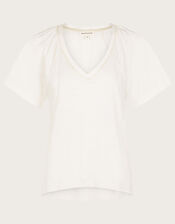 Jo Jersey T-Shirt, Ivory (IVORY), large