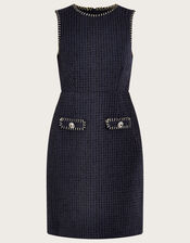 Tilly Tweed Dress, Black (BLACK), large