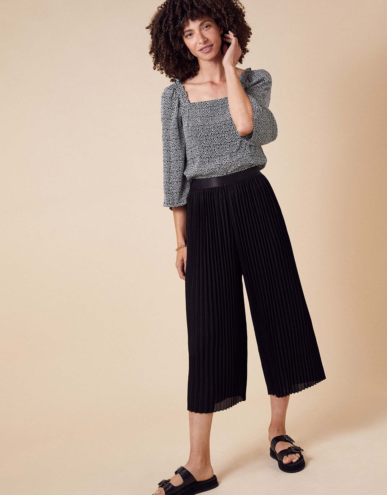 High Waist Culotte | Wide Leg Trouser | Nine Ninety Nine 999.com.pk