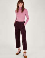 Harper Cord Trousers, Purple (PLUM), large