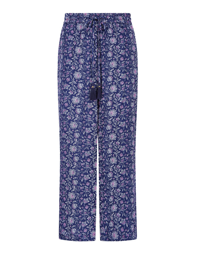 East Alice Crinkle Trousers, Blue (NAVY), large