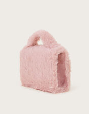 Mini Fluffy Faux Fur Handbag, , large