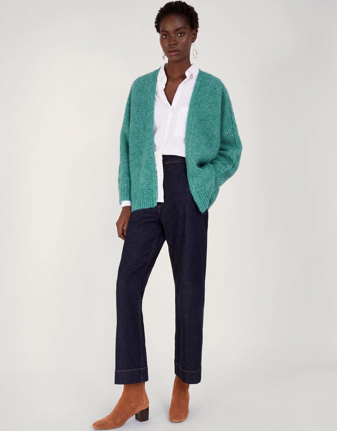 Ola Oversized Cardigan, Teal (TEAL), large