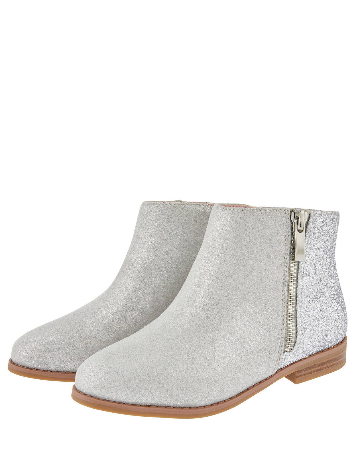 Lainey Glitter Ankle Boots Grey | Girls 