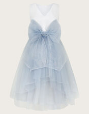 Olivia Organza Bow Dress, Blue (BLUE), large