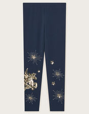 Unicorn Celestial Leggings, Blue (NAVY), large