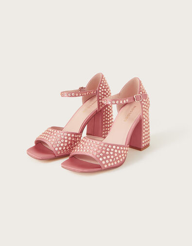 Gem-Embellished Heels, Pink (BLUSH), large