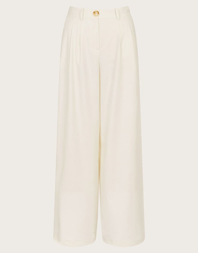 Willow Wide Leg Trousers, Ivory (IVORY), large