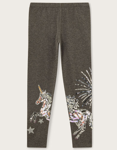 Unicorn Sequin Leggings, Grey (CHARCOAL), large