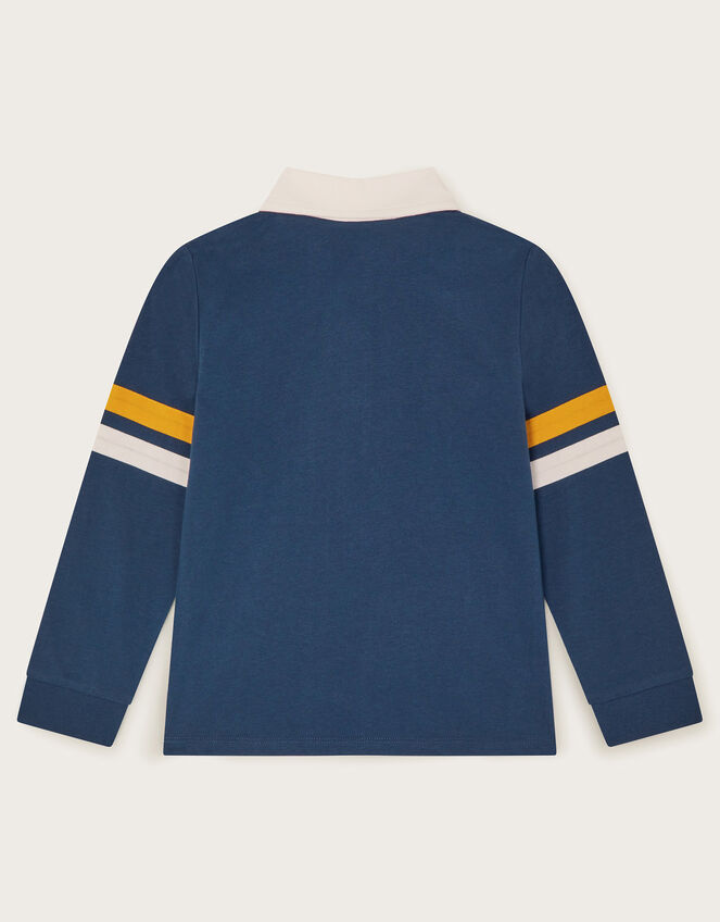 Rugby Polo Sweatshirt, Blue (NAVY), large