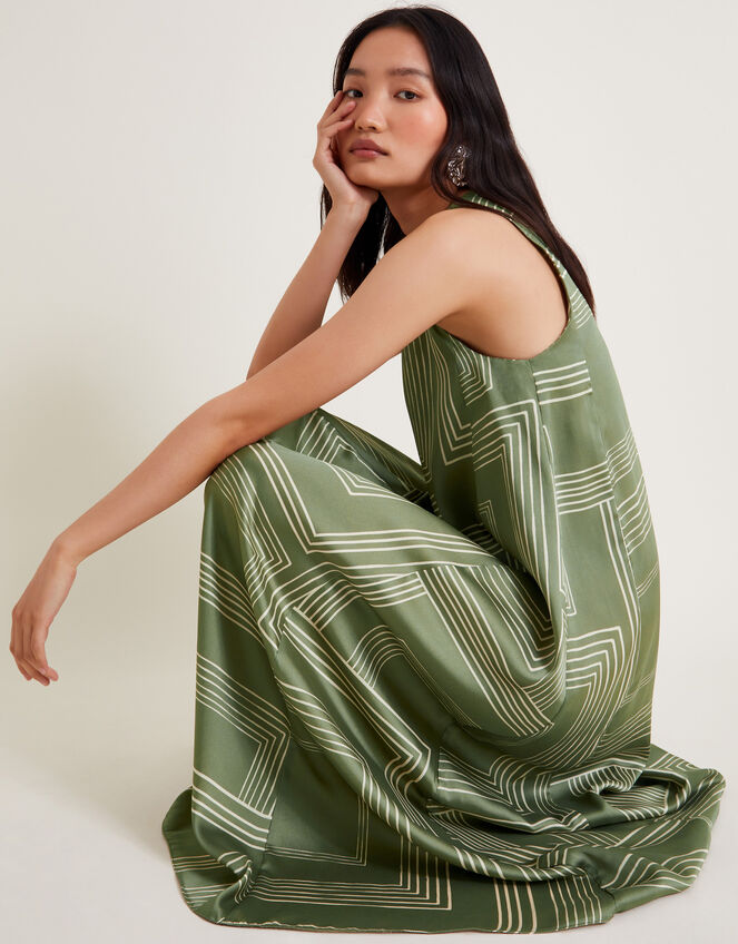 Anica Maxi Dress, Green (KHAKI), large