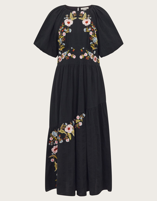 Margot Tea Dress, Black (BLACK), large