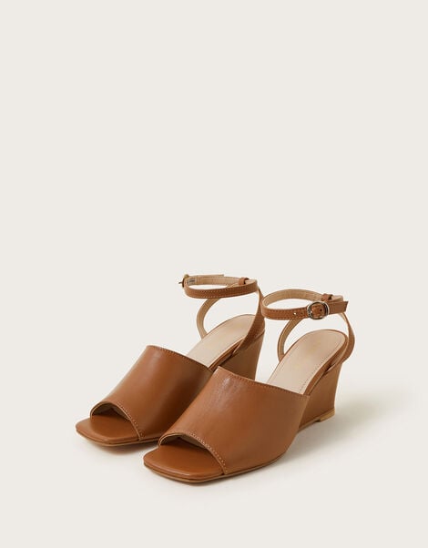 Wedge Sandals, Tan (TAN), large