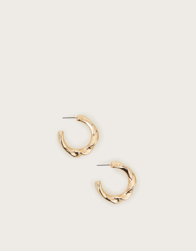 Molten Twist Hoop Earrings, , large