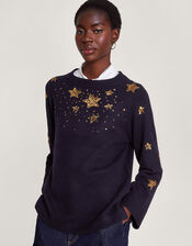 Serenity Star Jumper, Blue (MIDNIGHT), large