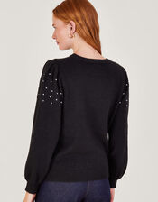 Betsy Bow Jumper , Black (BLACK), large