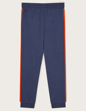 Washed Side Stripe Sweatpants, Blue (BLUE), large