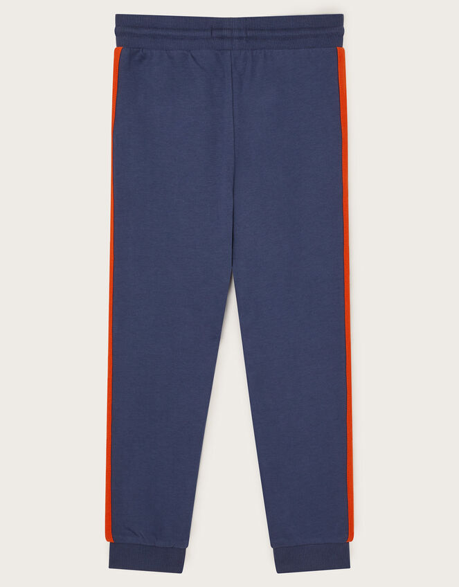 Washed Side Stripe Sweatpants, Blue (BLUE), large