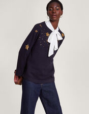 Serenity Star Jumper, Blue (MIDNIGHT), large