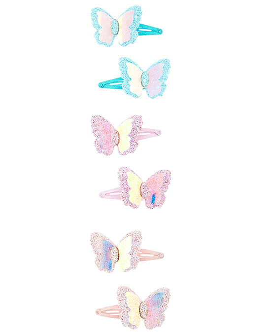 large butterfly hair clips