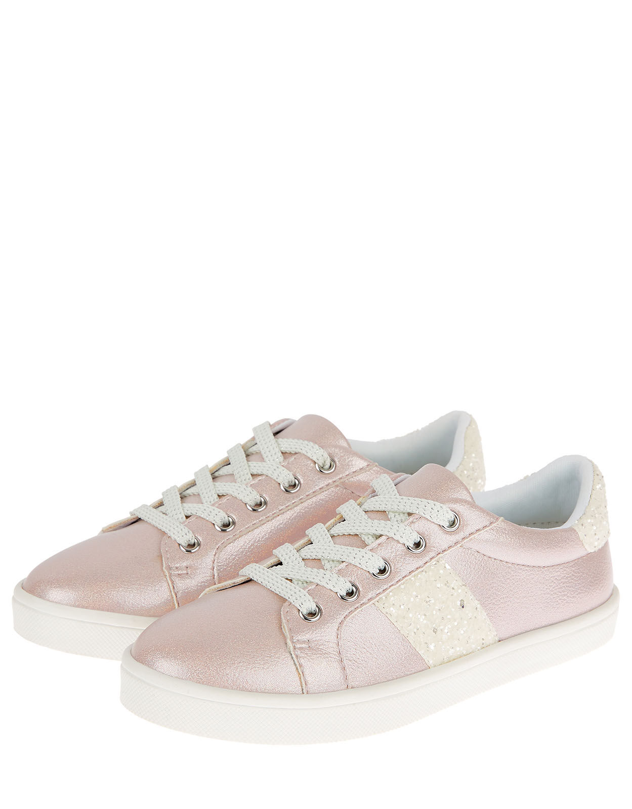 pink shiny trainers
