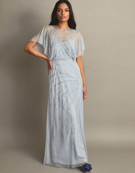 Sienna Embellished Maxi Dress, CLOUD, large