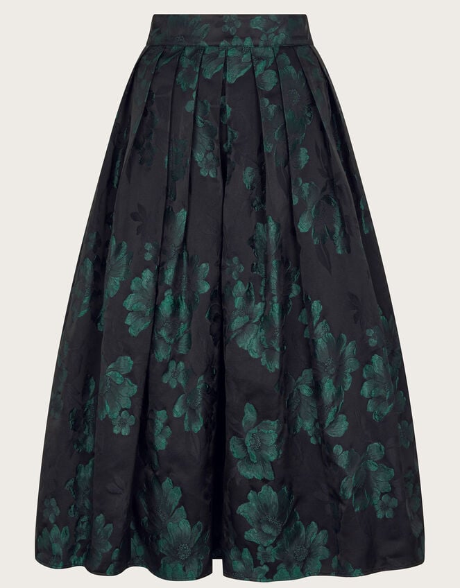 Julie Jacquard Skirt, Green (GREEN), large