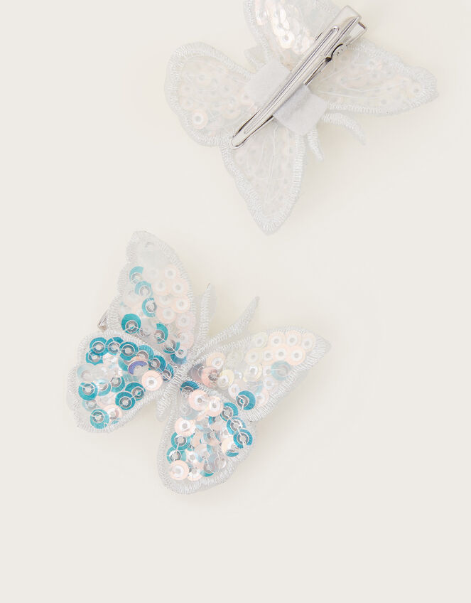 2-Pack Sequin Butterfly Clips, , large