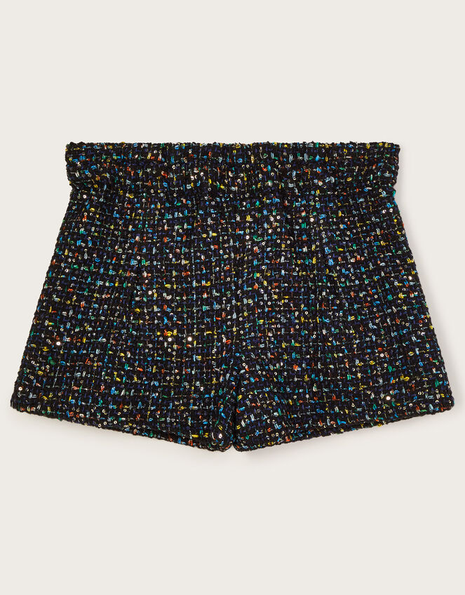 Tweed Shorts, Blue (NAVY), large