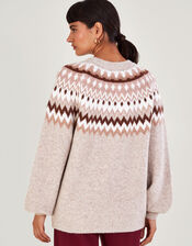 Fen Fair Isle Jumper, Natural (NATURAL), large